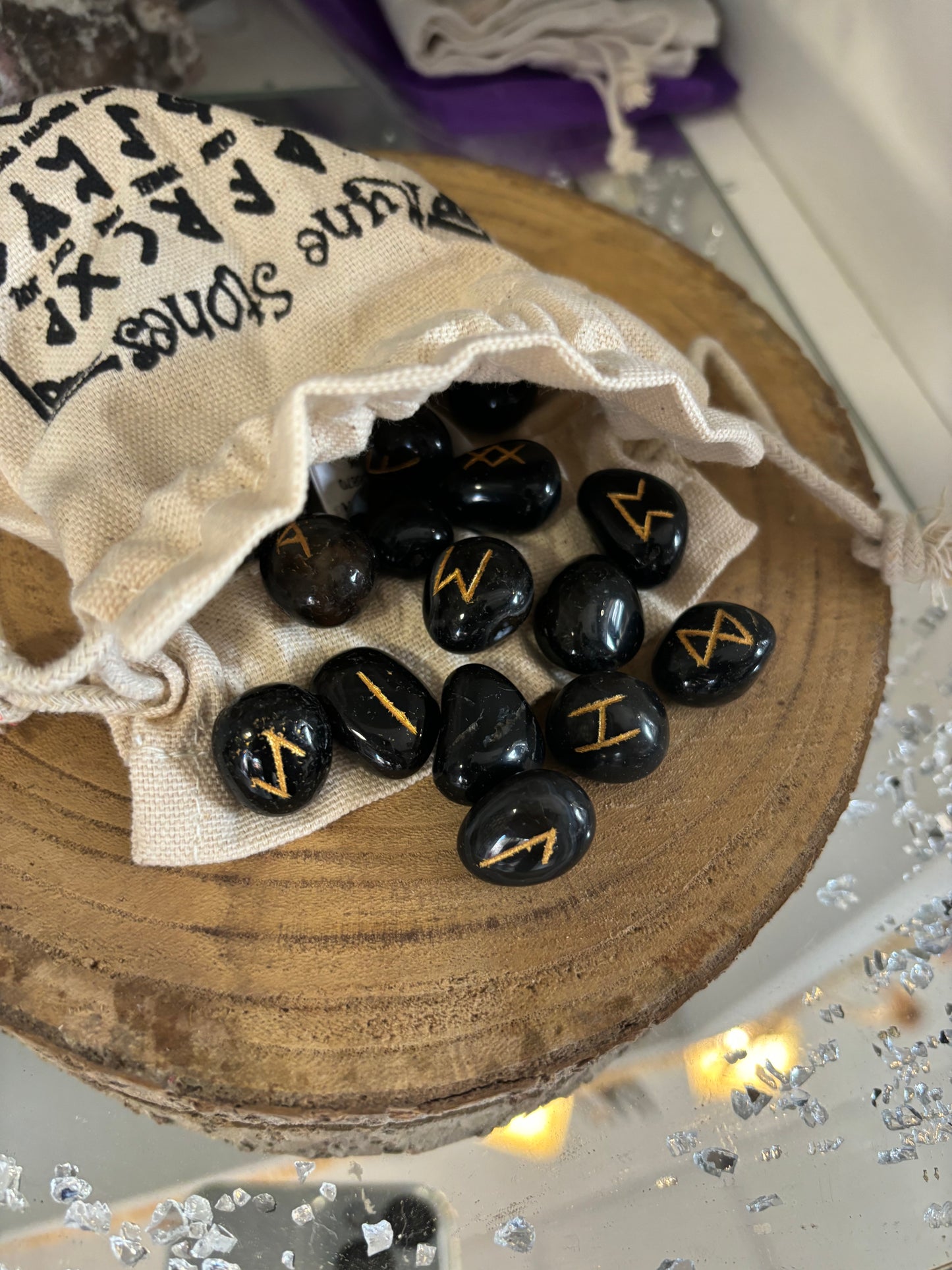 Rune in pietra semi preziosa