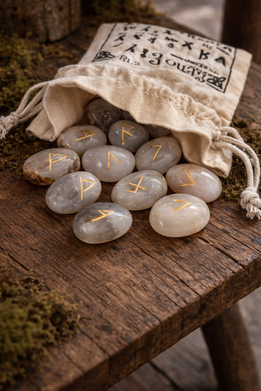 Rune in pietra semi preziosa