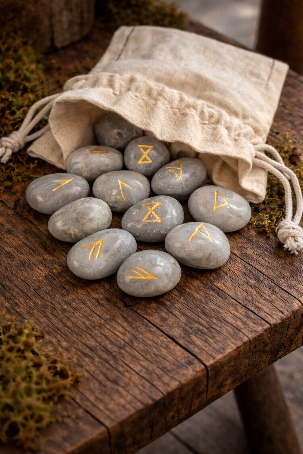 Rune in pietra semi preziosa