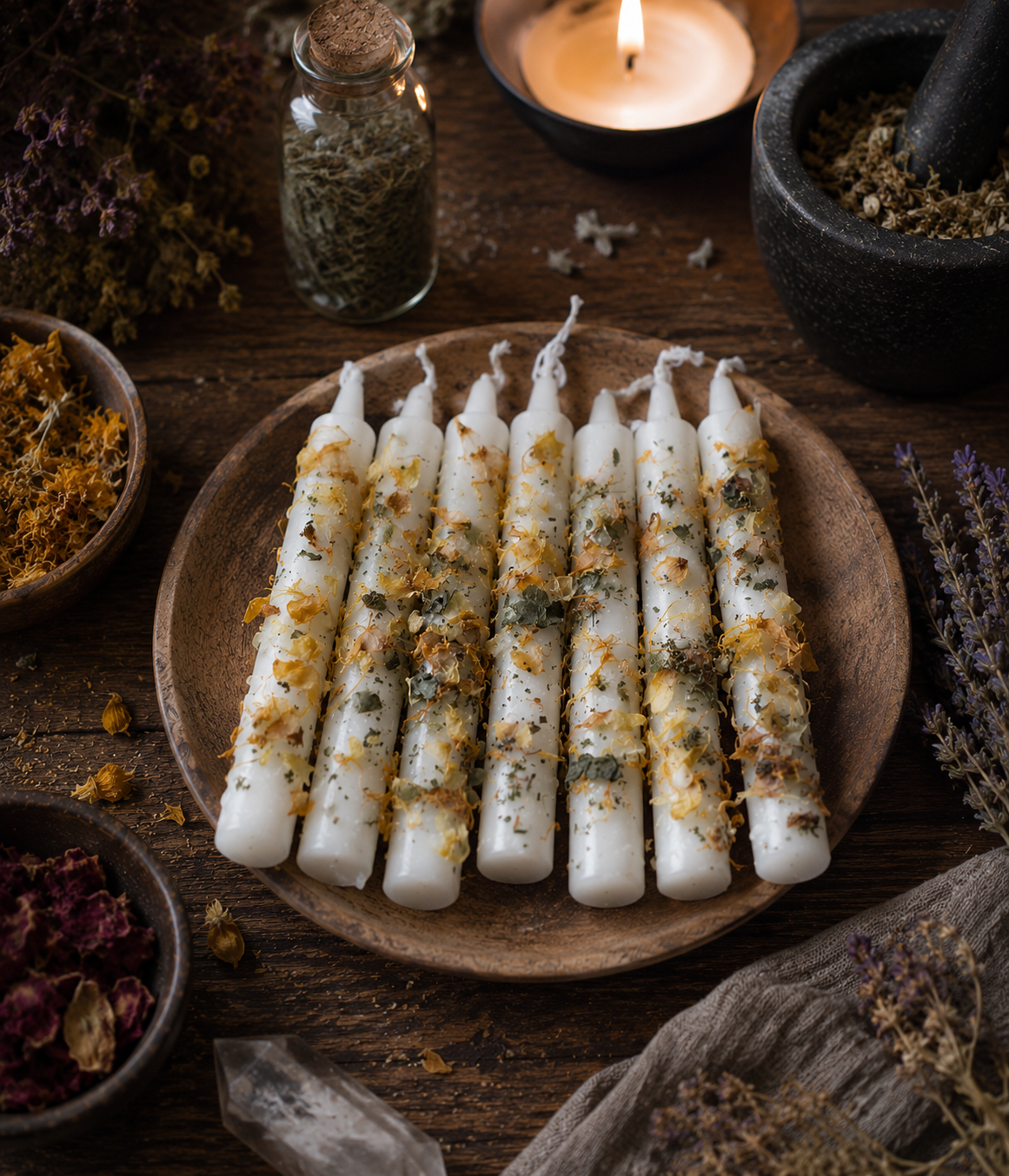 Candele ritualizzate 2pz.